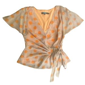 NWOT Eva Franco wrap top